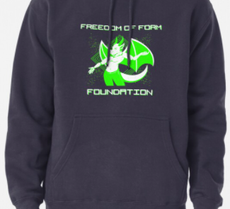 pullover hoodie with retro dragon image